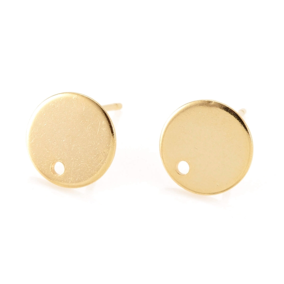 10mm Stud Fittings (2) - 24kt Gold Filled
