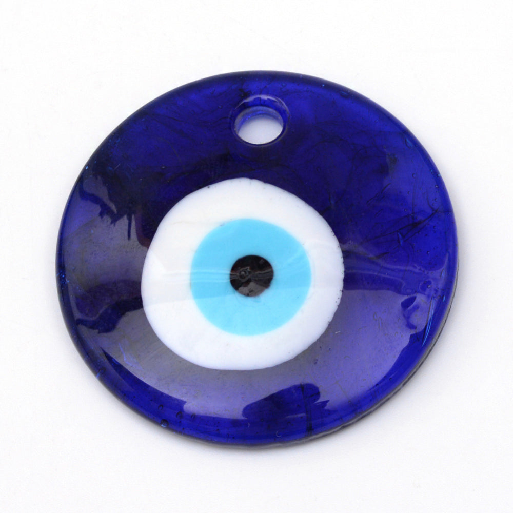 Evil Eye 30mm Glass Pendant (1)