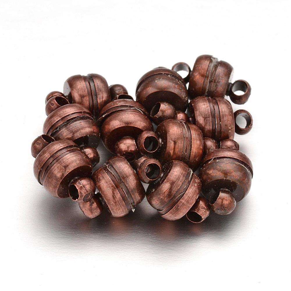 7x11mm Magnetic Clasps (5) - Ancient Brass