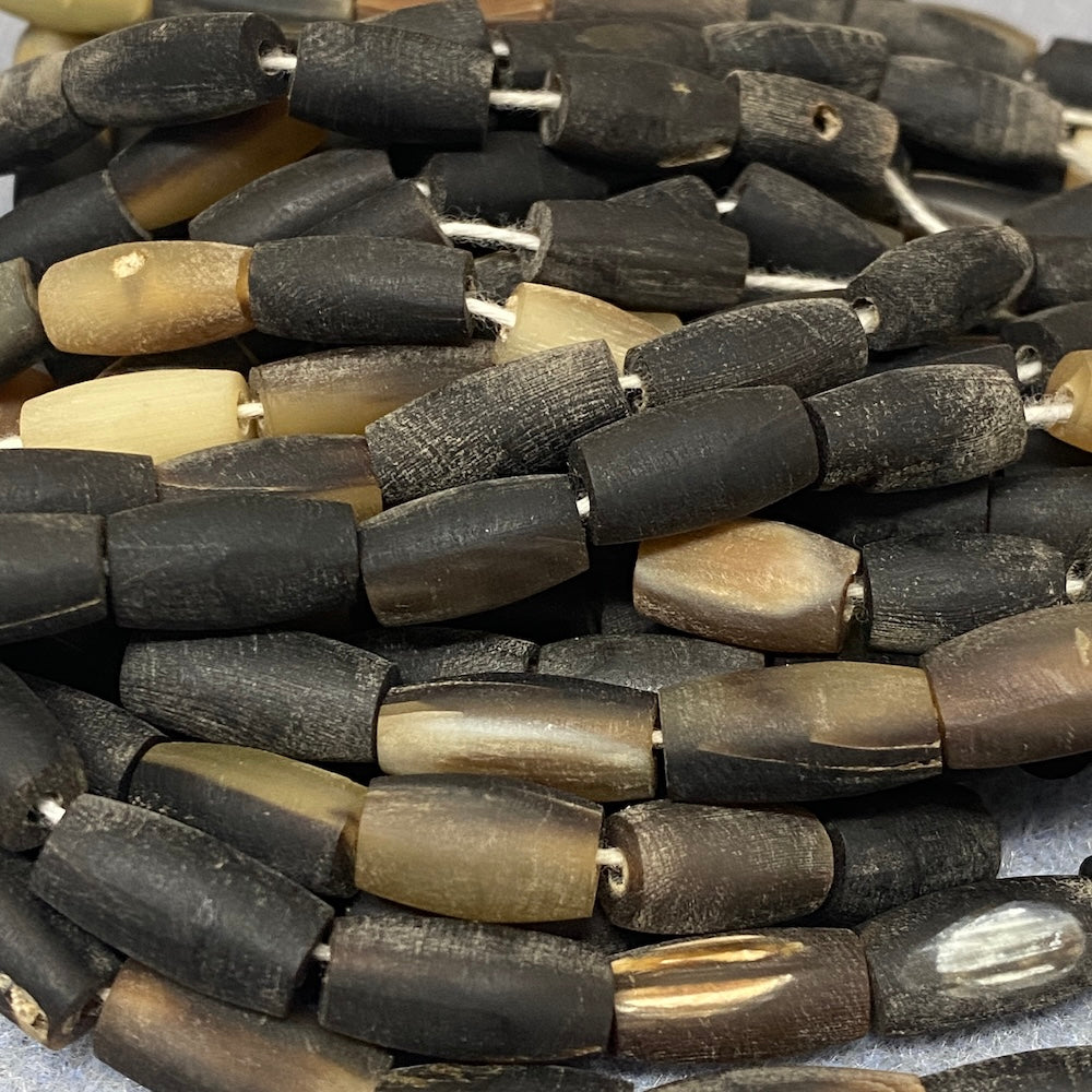 10~15mm Horn Beads - Barrel - (1 Strand)