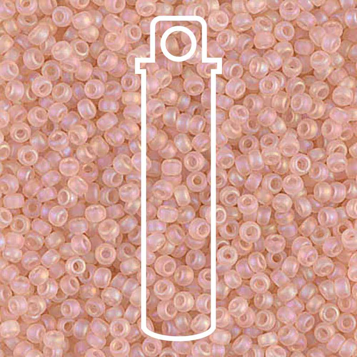 11/0 (#9155fr) Pale Pink Transparent AB Matte - 23g Tube