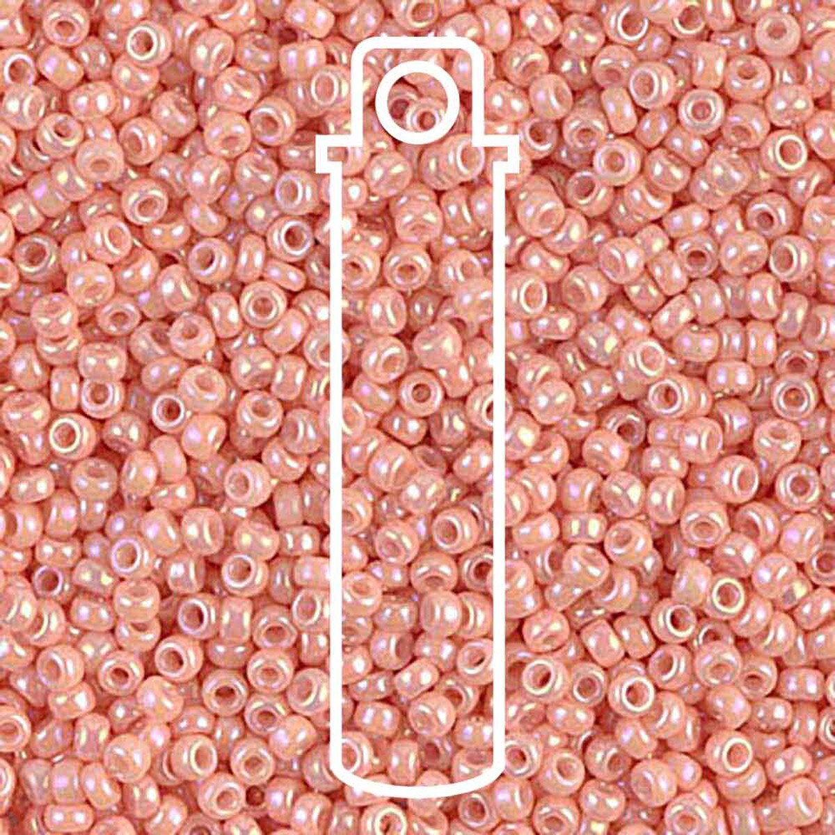 11/0 (#9596) Salmon Opaque Semi Matte - 24g Tube