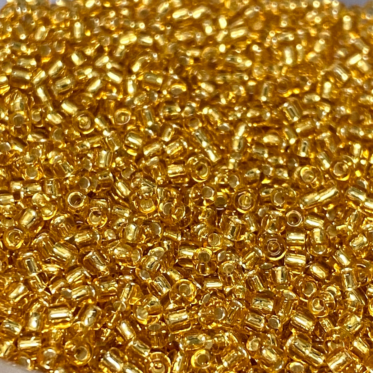 12/0 (#32) Gold Silverlined - 23g Tube