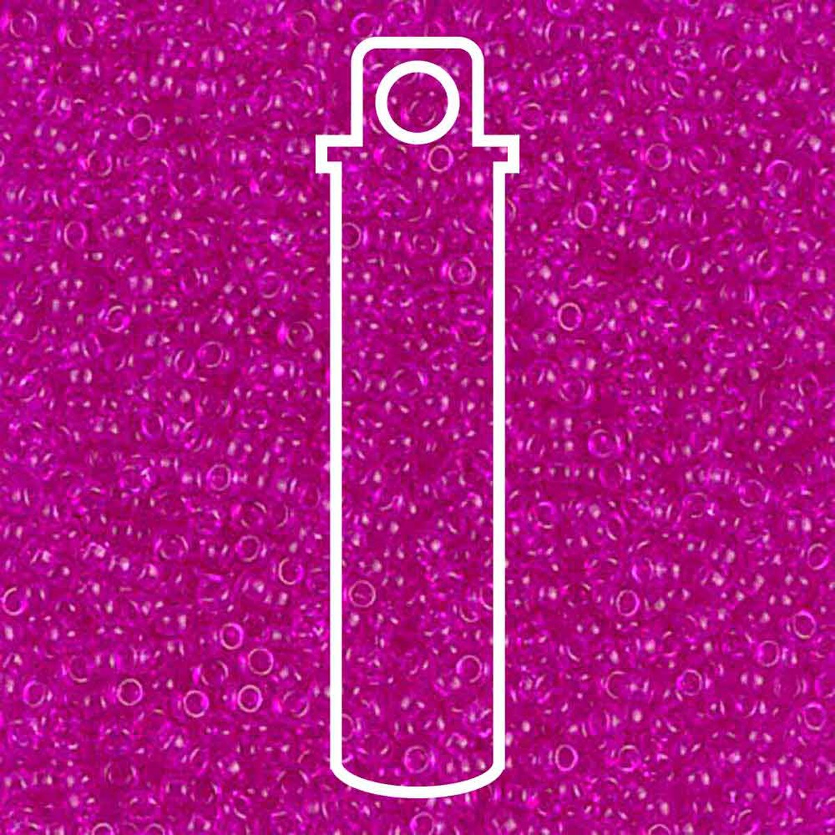 15/0 (#91310) Fuchsia Dyed Transparent (same as DB1310) - 8.2g Tube