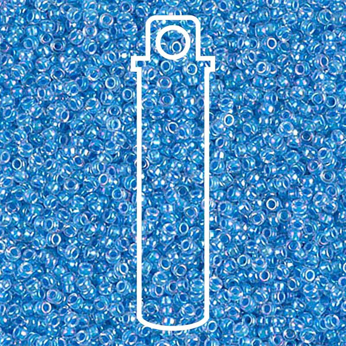 15/0 (#92205) Lined Light Blue AB - 8.2g Tube