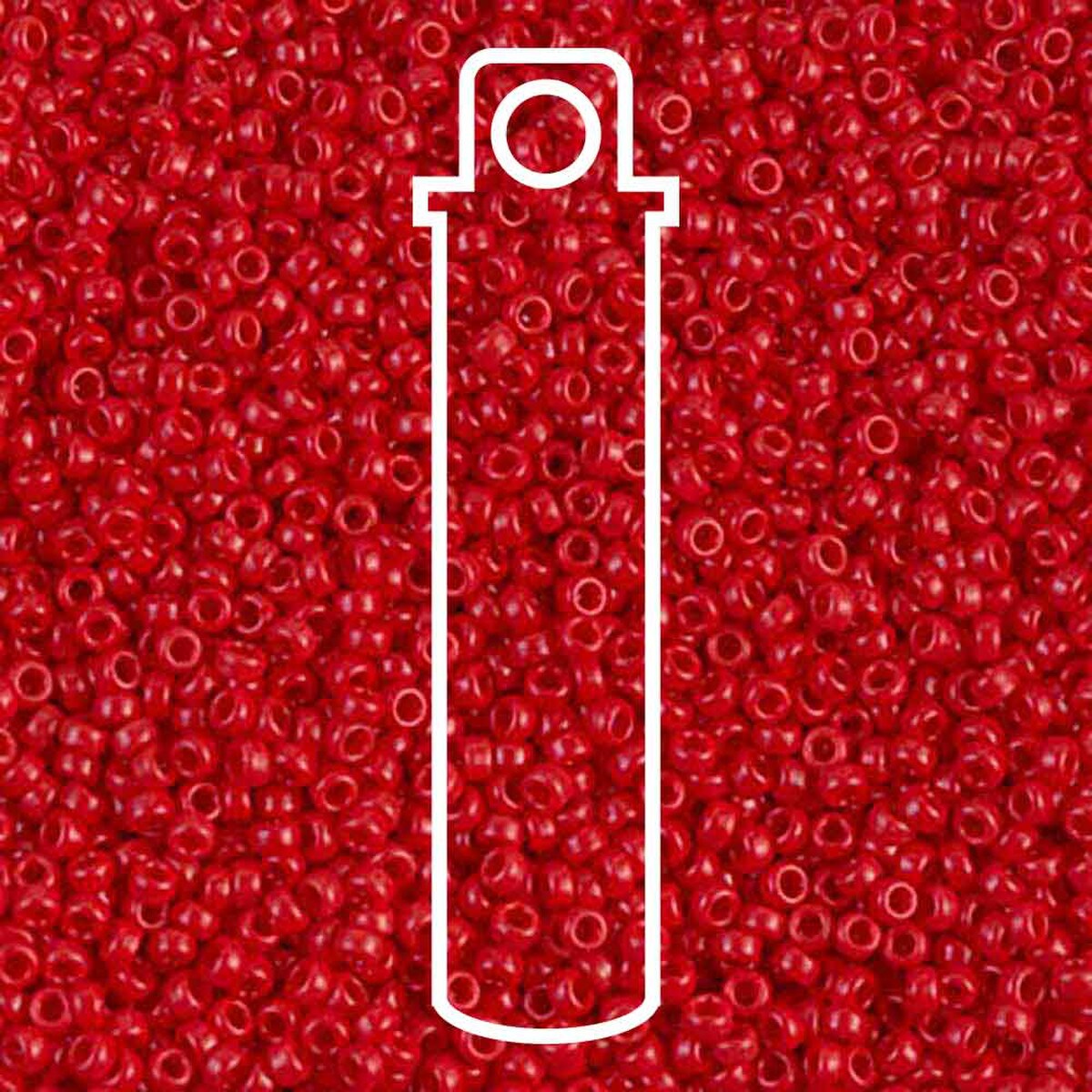 15/0 (#9408) Red Opaque - 8.2g Tube