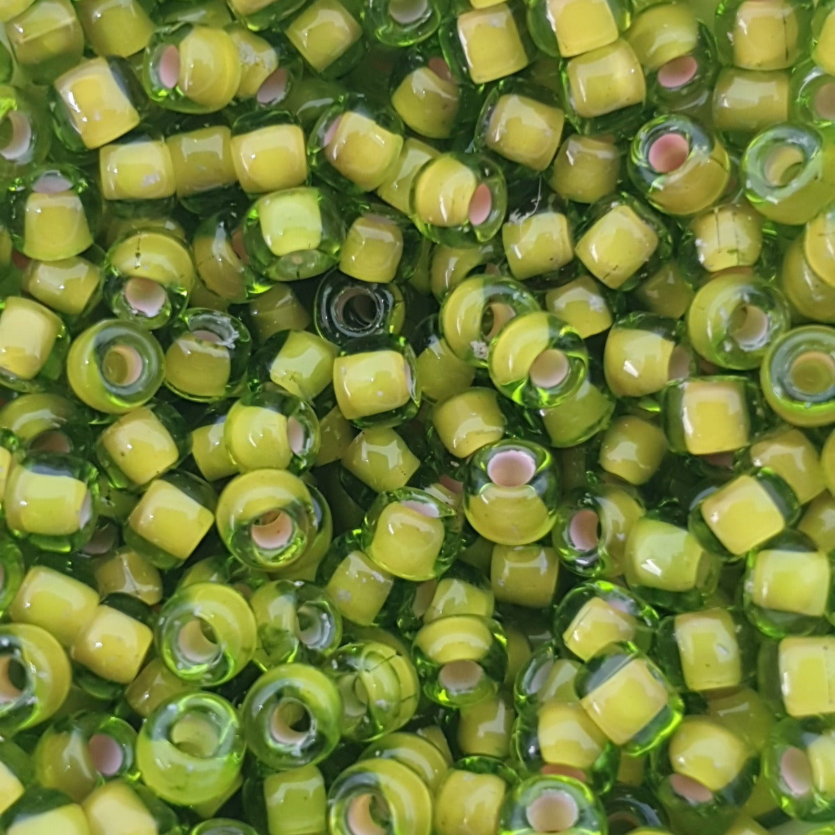 6/0 (#18/212) Pale Pink Lined Lime - 20g Tube