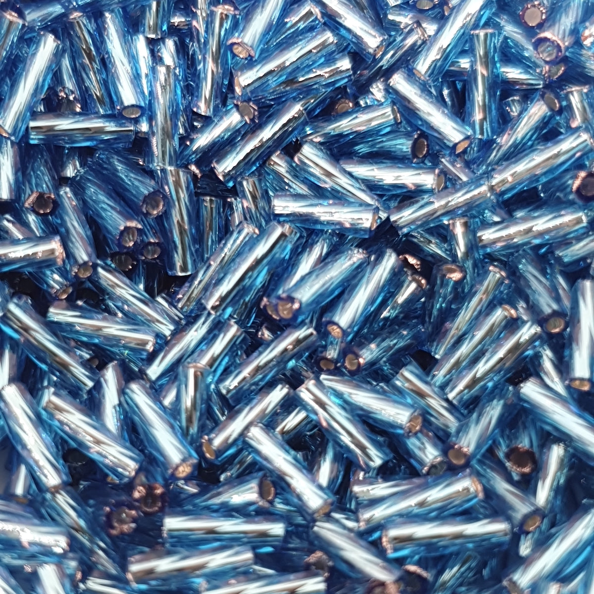 6mm (#45r) Aqua Silverlined - Bugle - 15g Tube
