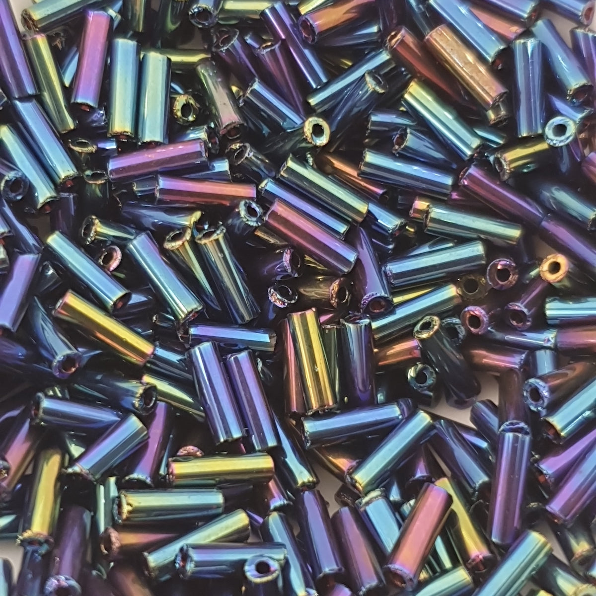 6mm (#552) Blue Rainbow - Bugle - 15g Tube