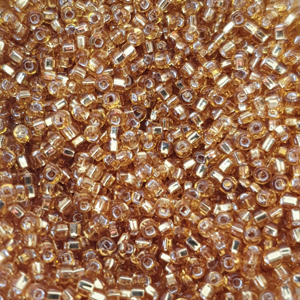 12/0 (#61) Gold Silverlined (Square Hole) - 24g Tube