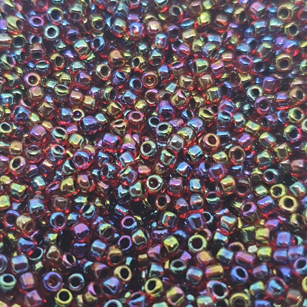 12/0 (#538/1) Amber Lined Red 12/0 - 23g Tube