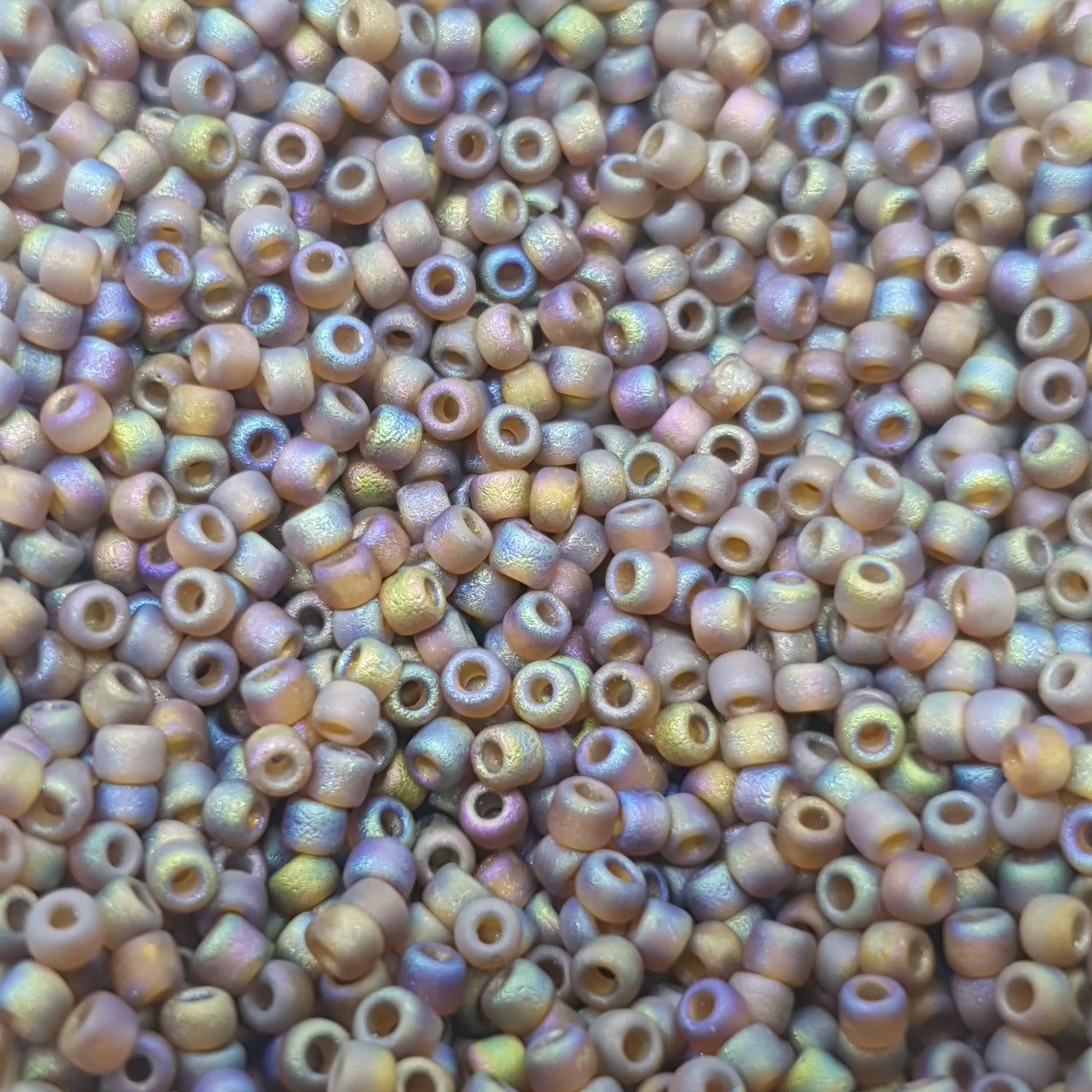 12/0 (#24fab) Brown Frosted AB - 24g Tube