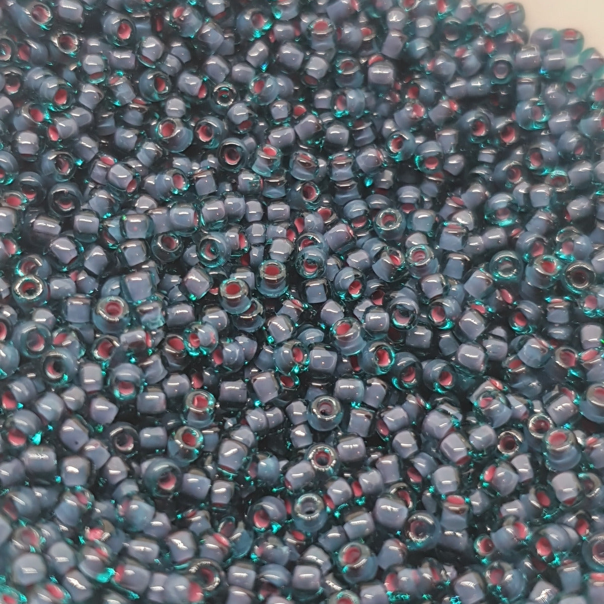 12/0 (#21/210) Fuchsia Lined Teal - 24g Tube