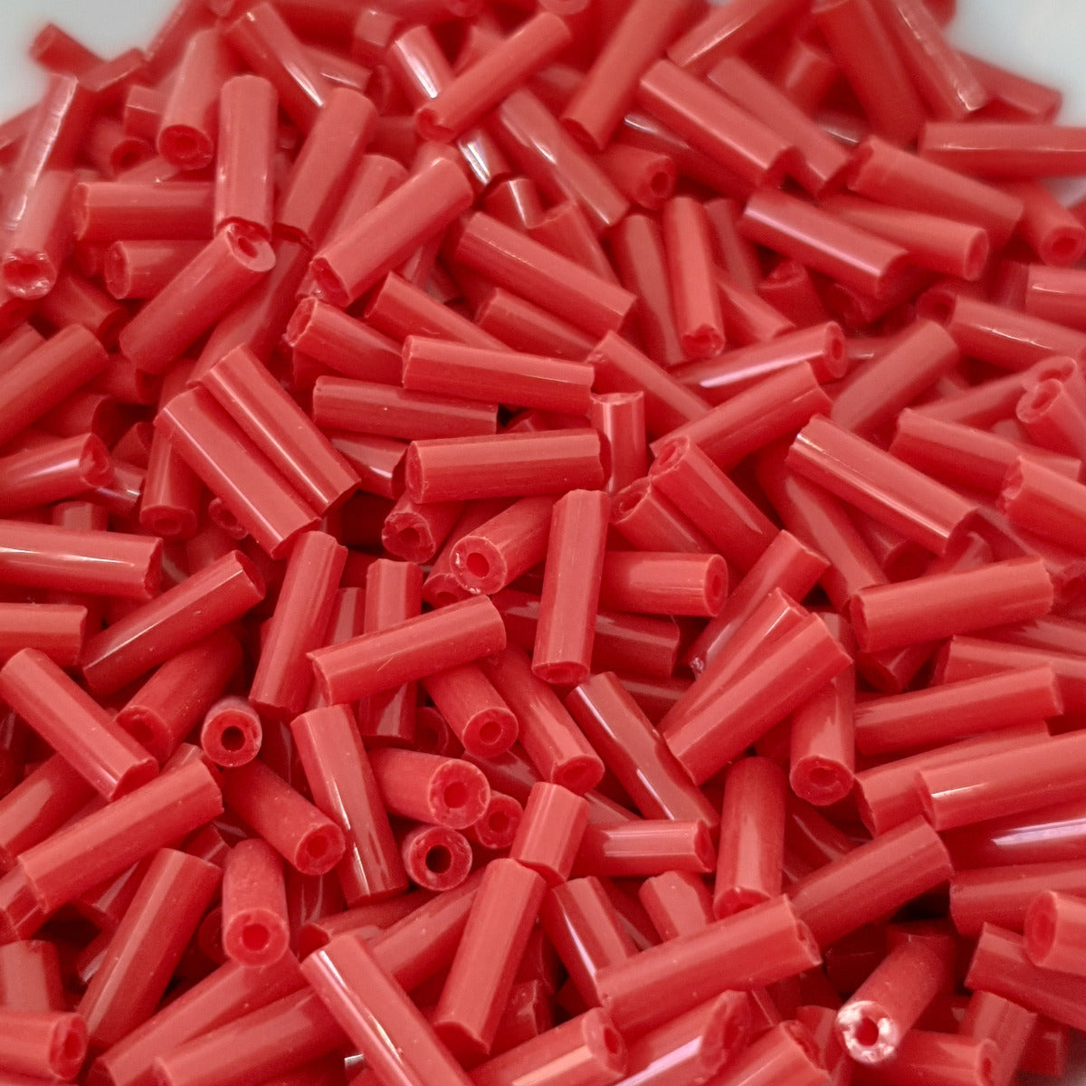 Brick - 6mm Opaque (50g) - Bugle Seed Beads
