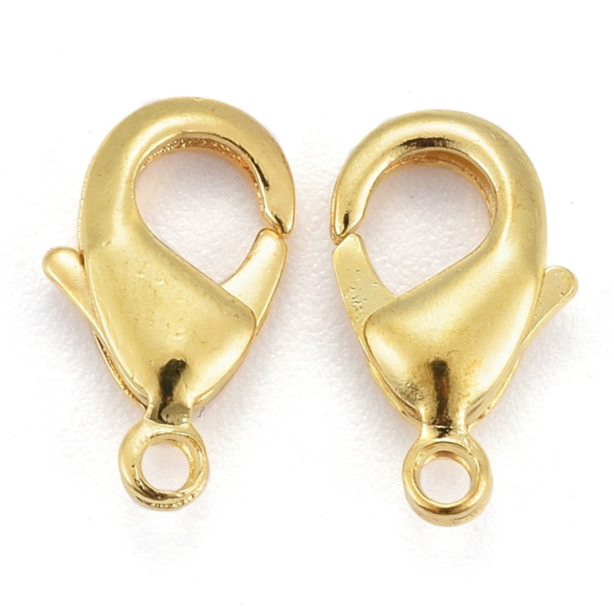 10mm Parrot Clasp & Tags (10) - Gold - Bead Shack