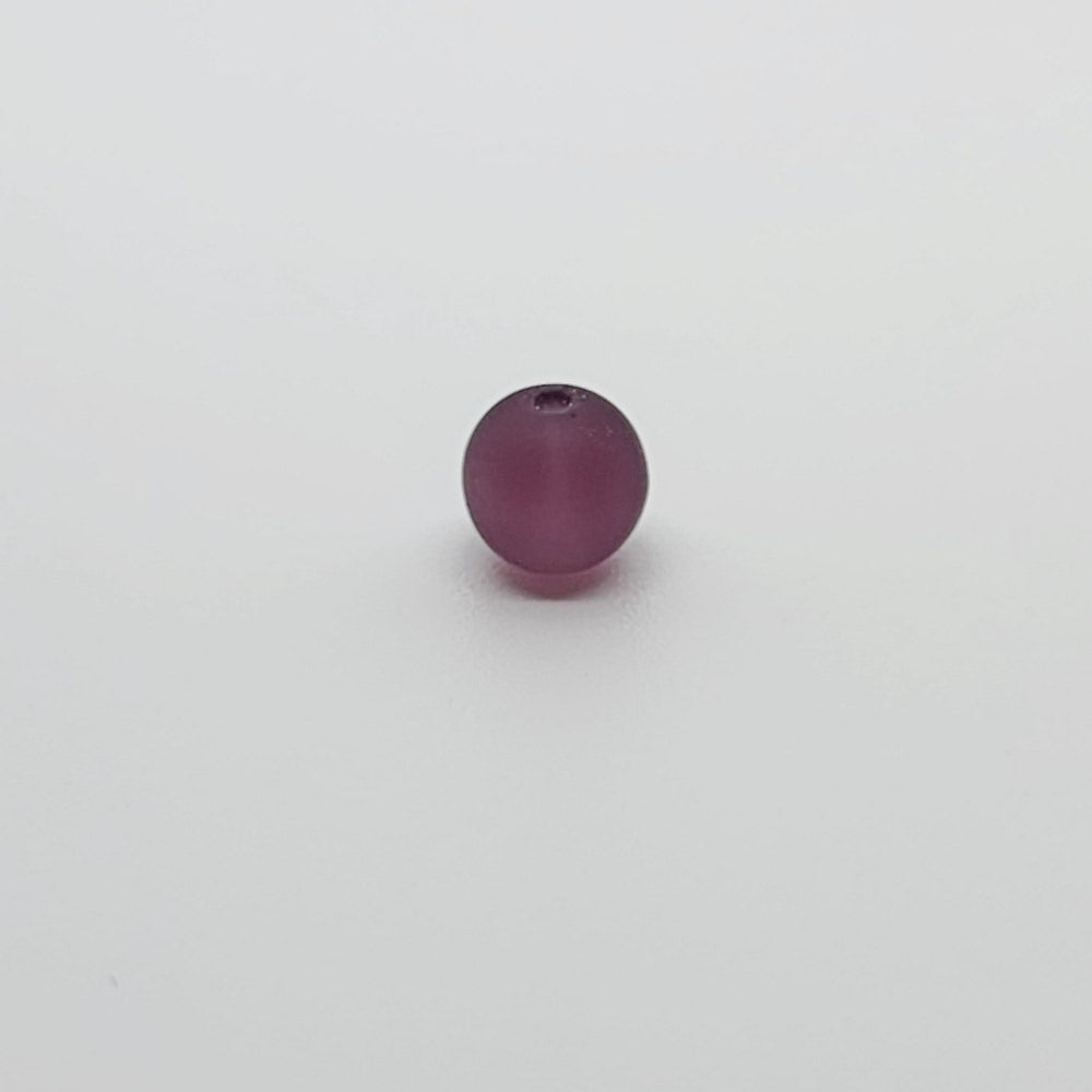 6mm Round (150) - Light Purple Frosted - Vintage Czech Glass Beads
