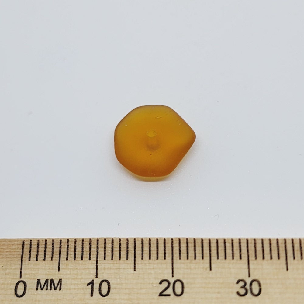 5x12mm Rondelle Czech Glass Beads (25) - Amber Transparent