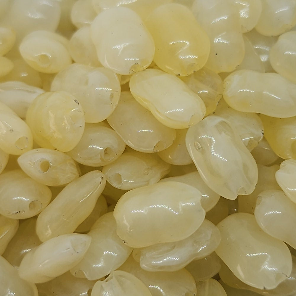 10x7mm Rice Chip (50) - Citrine - Gemstone Look Vintage Lucite Beads