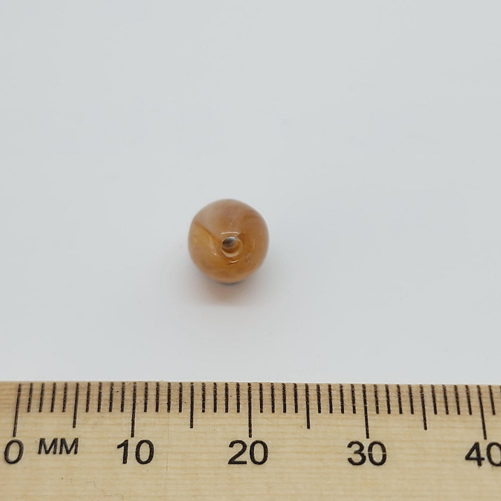 10mm Round (25) - Jasper - Gemstone Look Vintage Lucite Beads