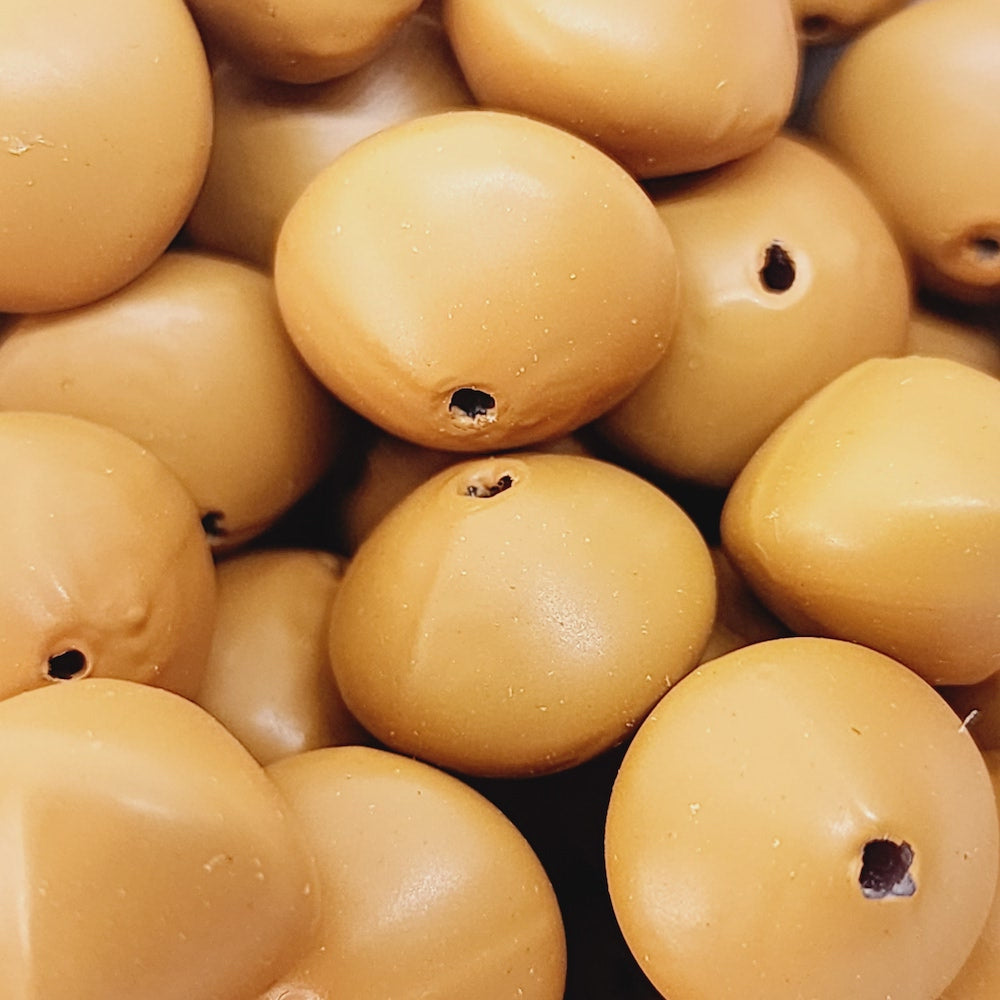 10x12mm Rondelle (50) - Terracotta - Pottery Look Lucite Beads - Matte