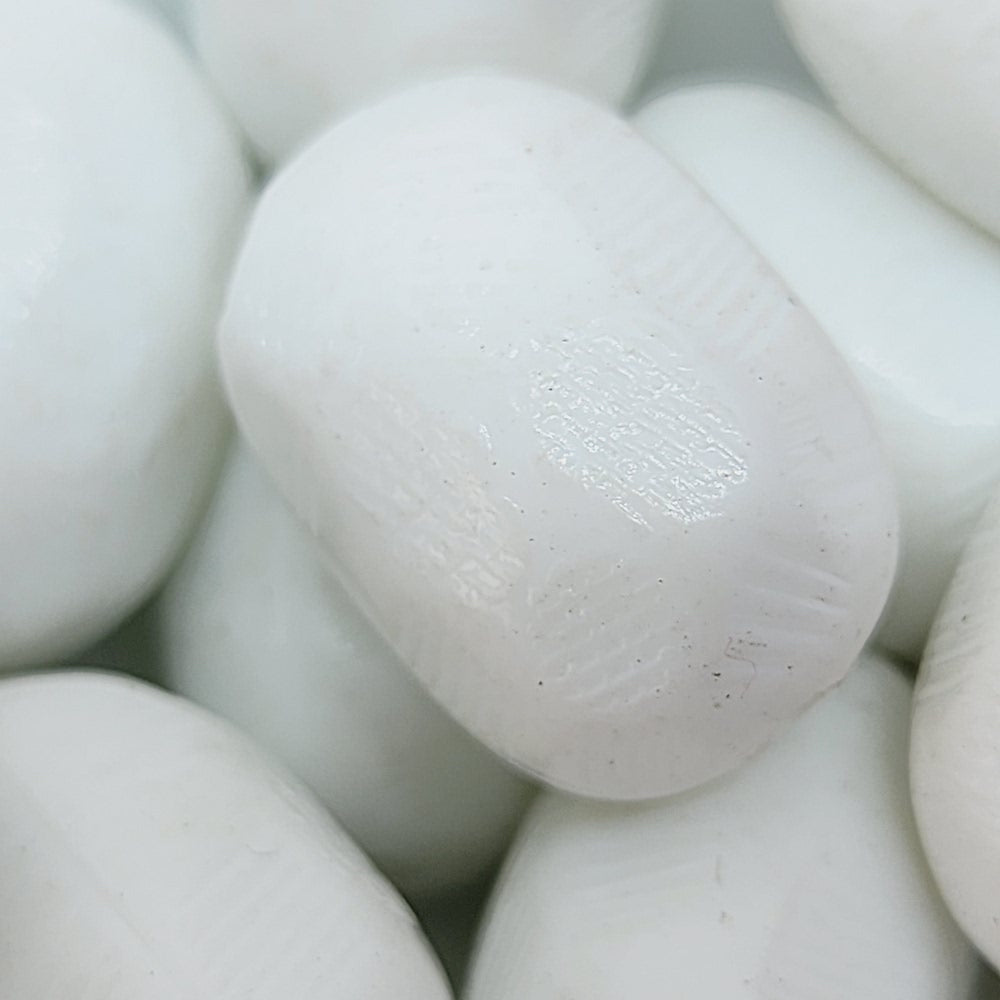 22x16mm Oval Vintage Lucite Beads (10) - White