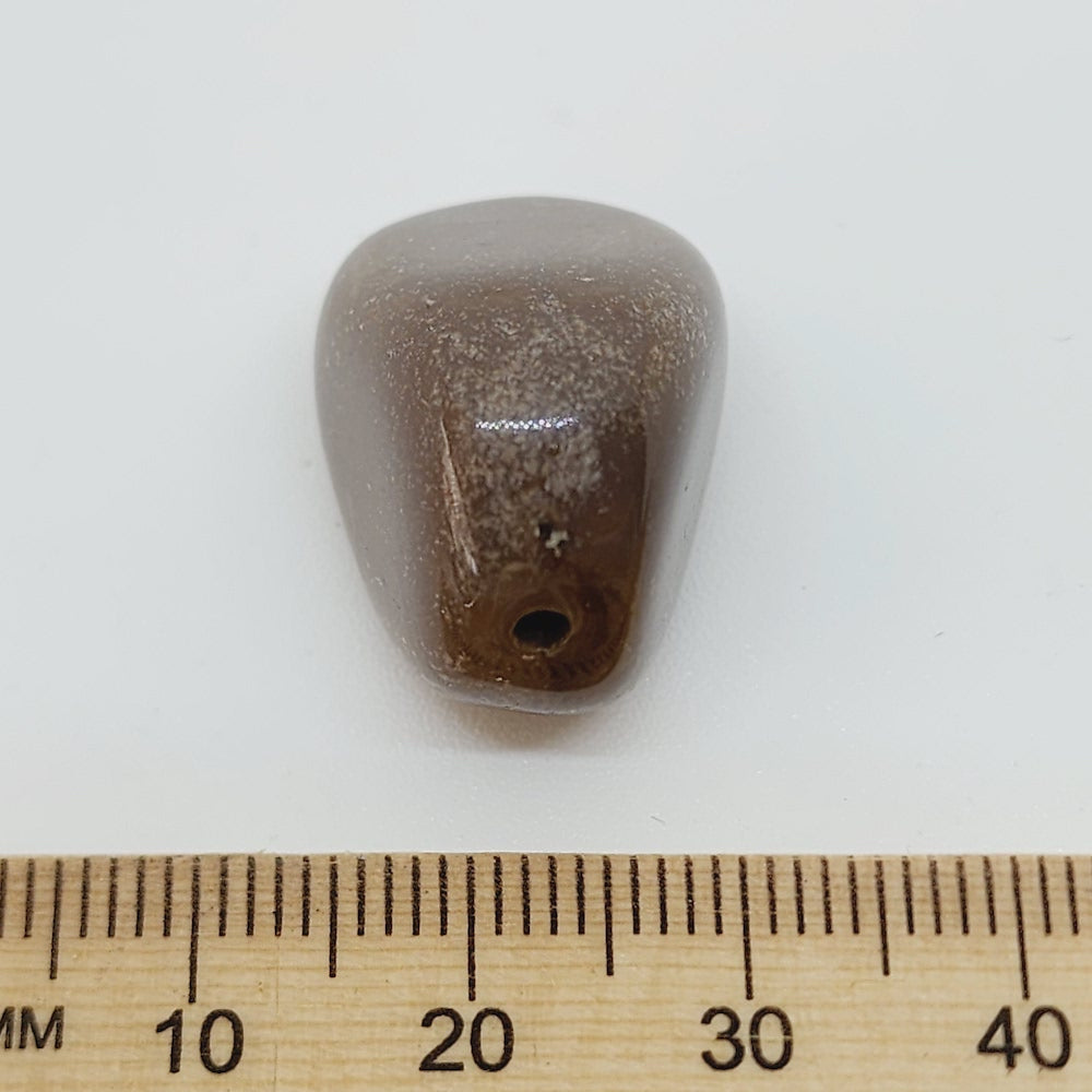 23.5x18 Nugget (10) - Mocha - Bakelite Vintage Beads
