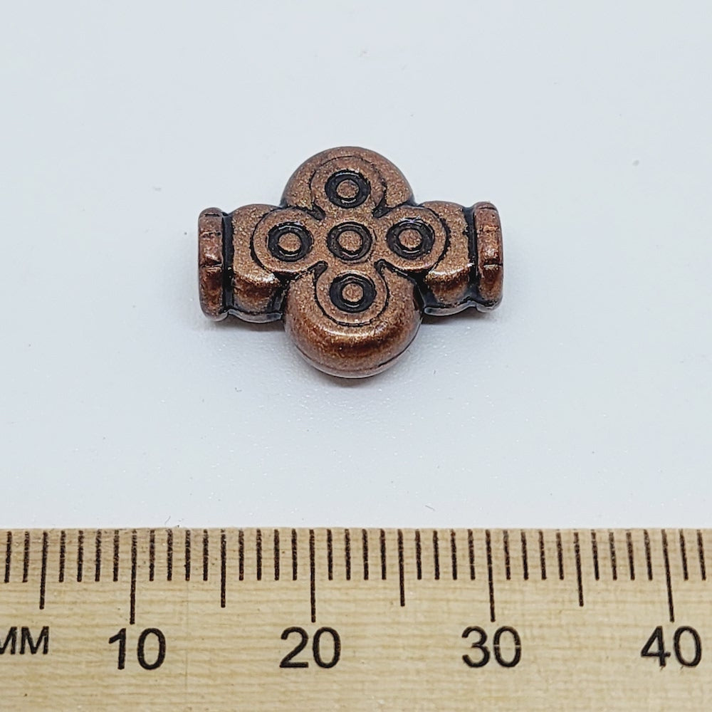 18x14mm Cross (10) - Ancient Brass - Moroccan Style Vintage Beads