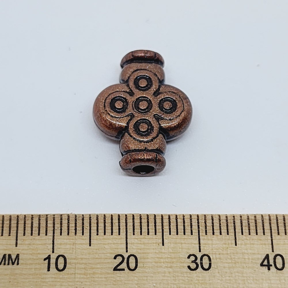 18x14mm Cross (10) - Ancient Brass - Moroccan Style Vintage Beads