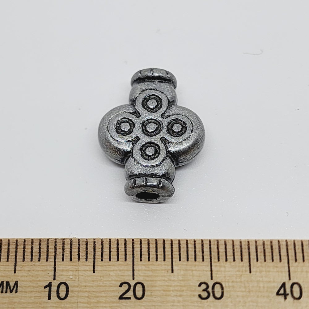 18x14mm Cross (10) - Pewter - Moroccan Style Vintage Beads