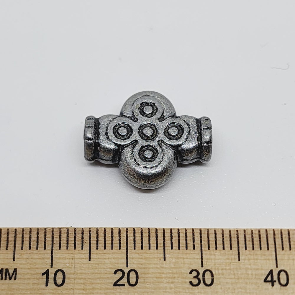 18x14mm Cross (10) - Pewter - Moroccan Style Vintage Beads