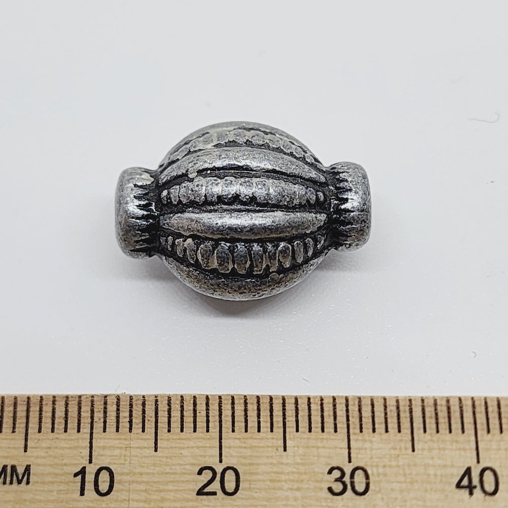 21x15mm Lolly (10) - Pewter - Moroccan Style Vintage Beads