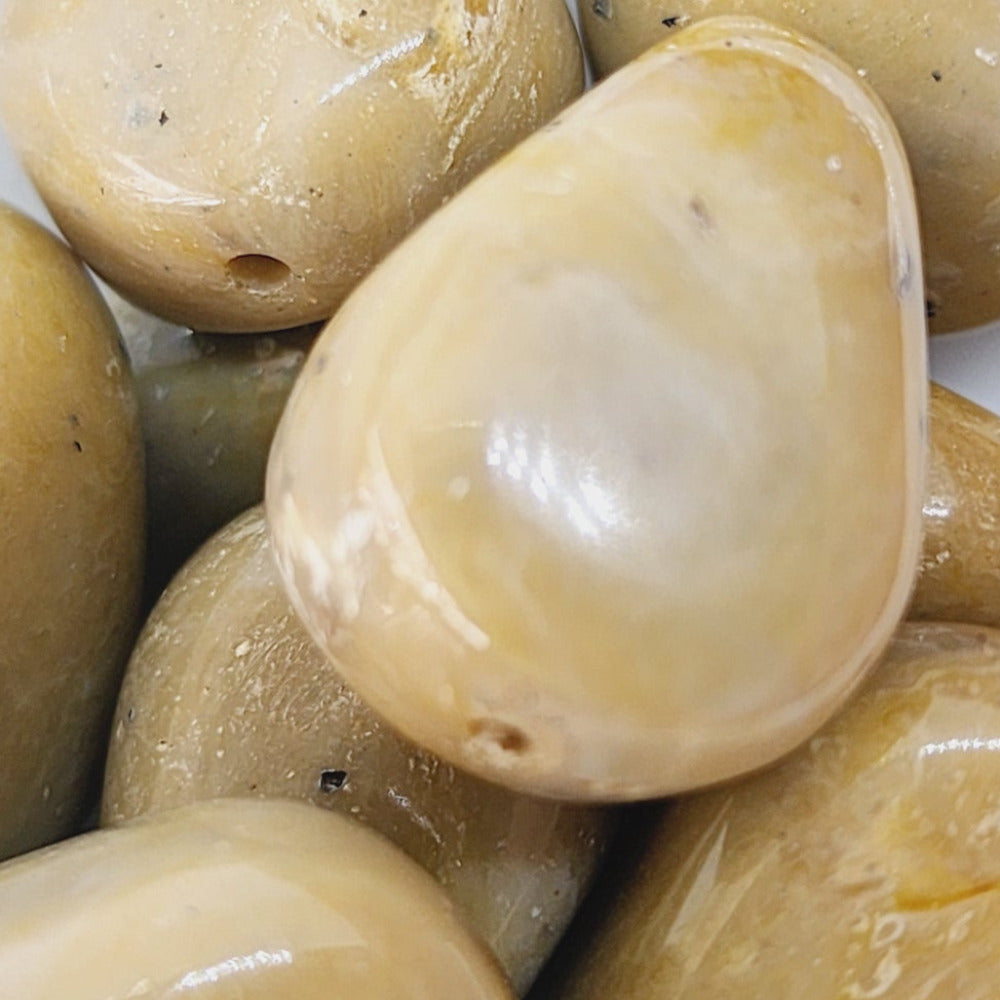 23.5x18 Nugget (10) - Light Brown - Bakelite Vintage Beads