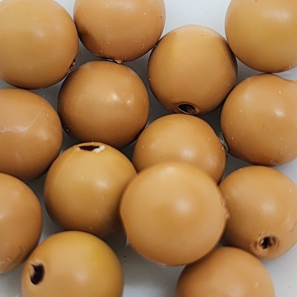 8mm Round (50) - Terracotta - Pottery Look Lucite Beads - Matte