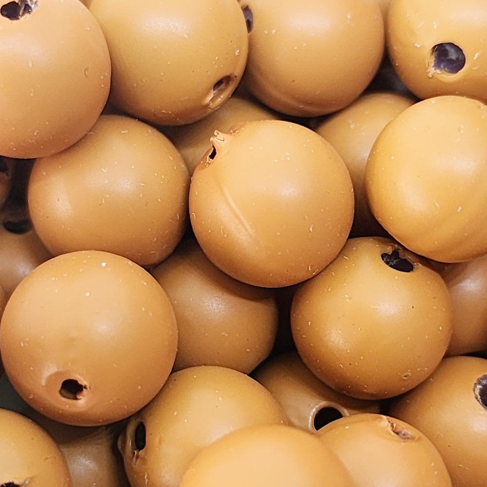 10mm Round (50) - Terracotta - Pottery Look Lucite Beads - Matte