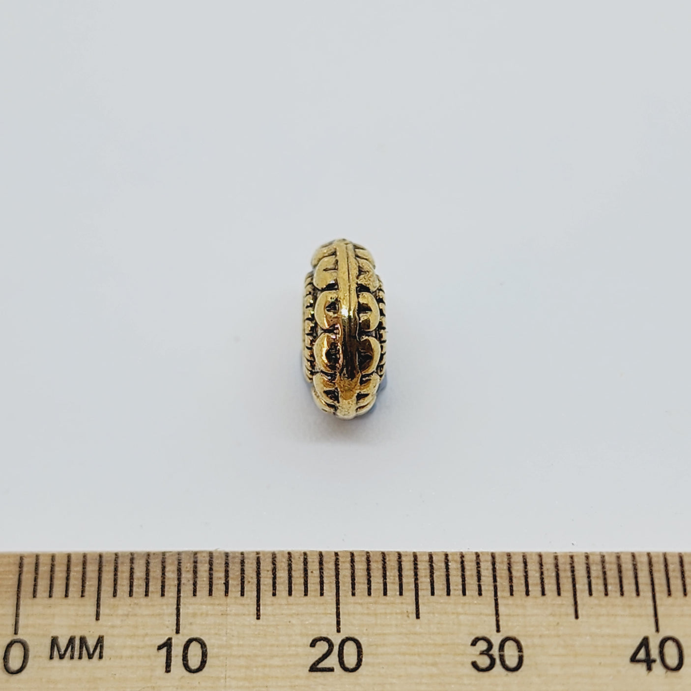 12x5mm Wheel (10) - Antique Gold - Vintage Metalised Beads