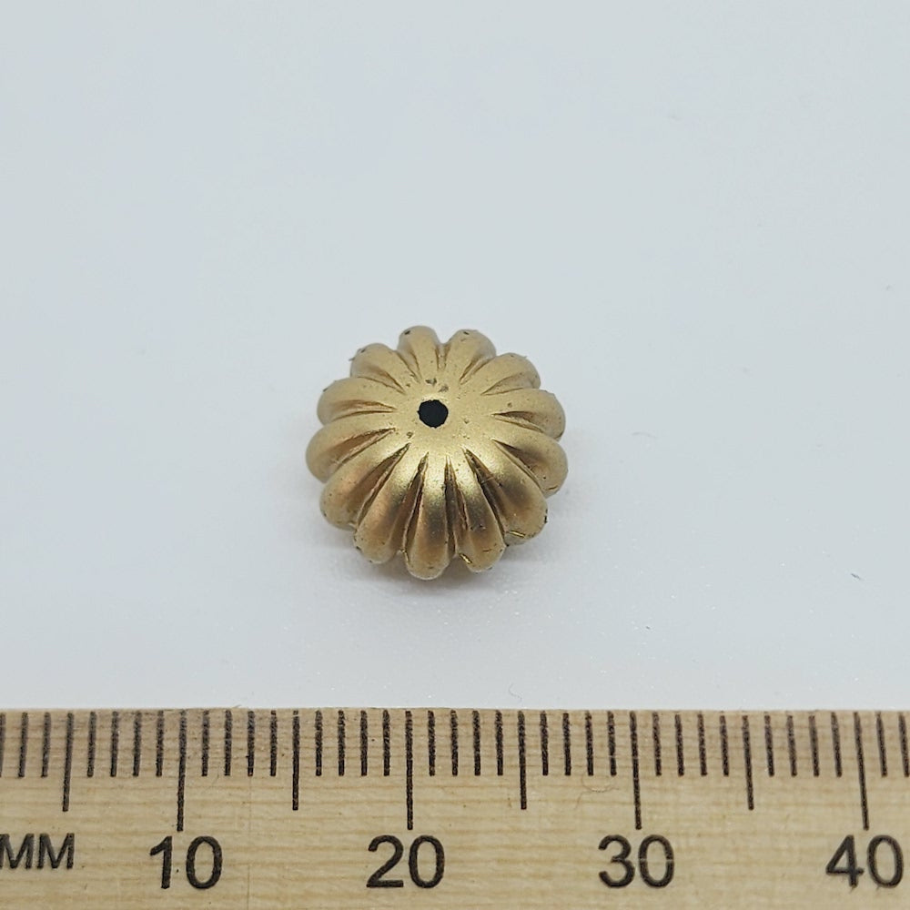 8x12mm Melon (10) - Matte Gold - Vintage Art Deco Style Lucite Beads