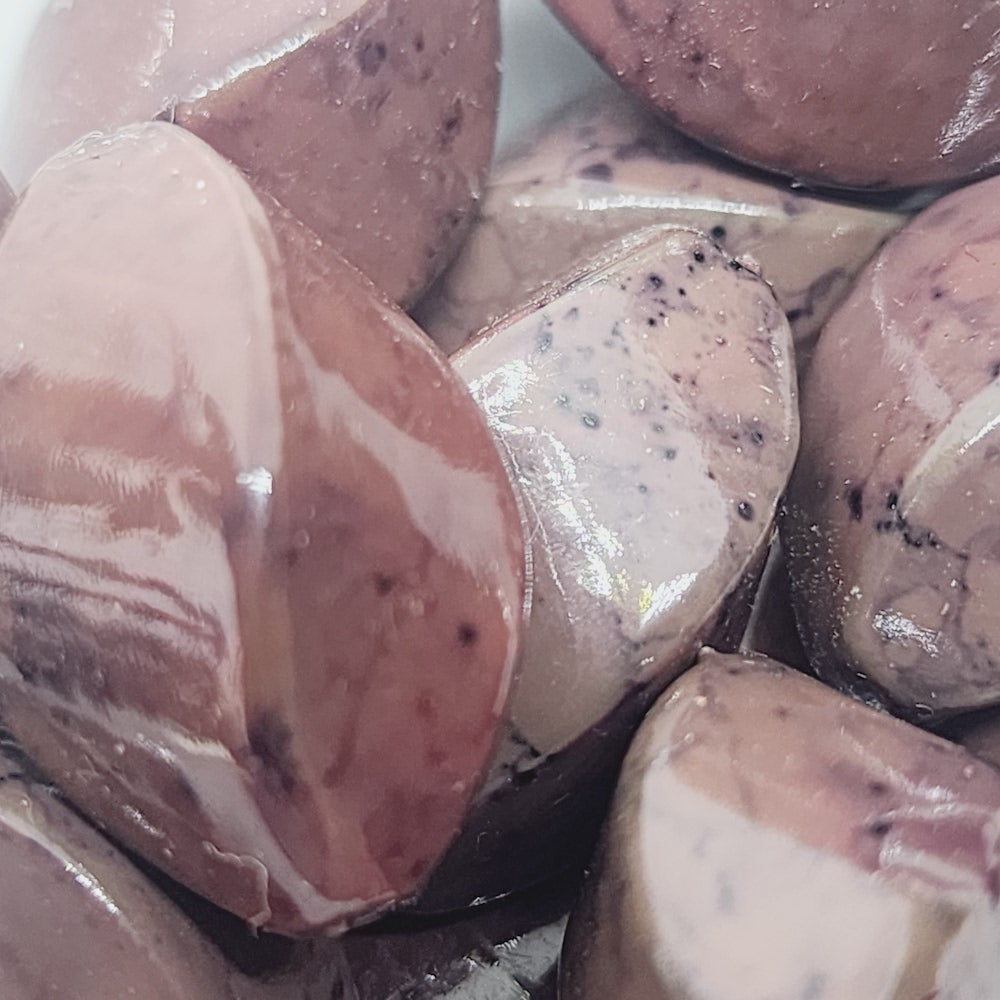 23x16mm Twisted Oval (25) - Dark Brown - Pottery Look Lucite Beads - Glossy