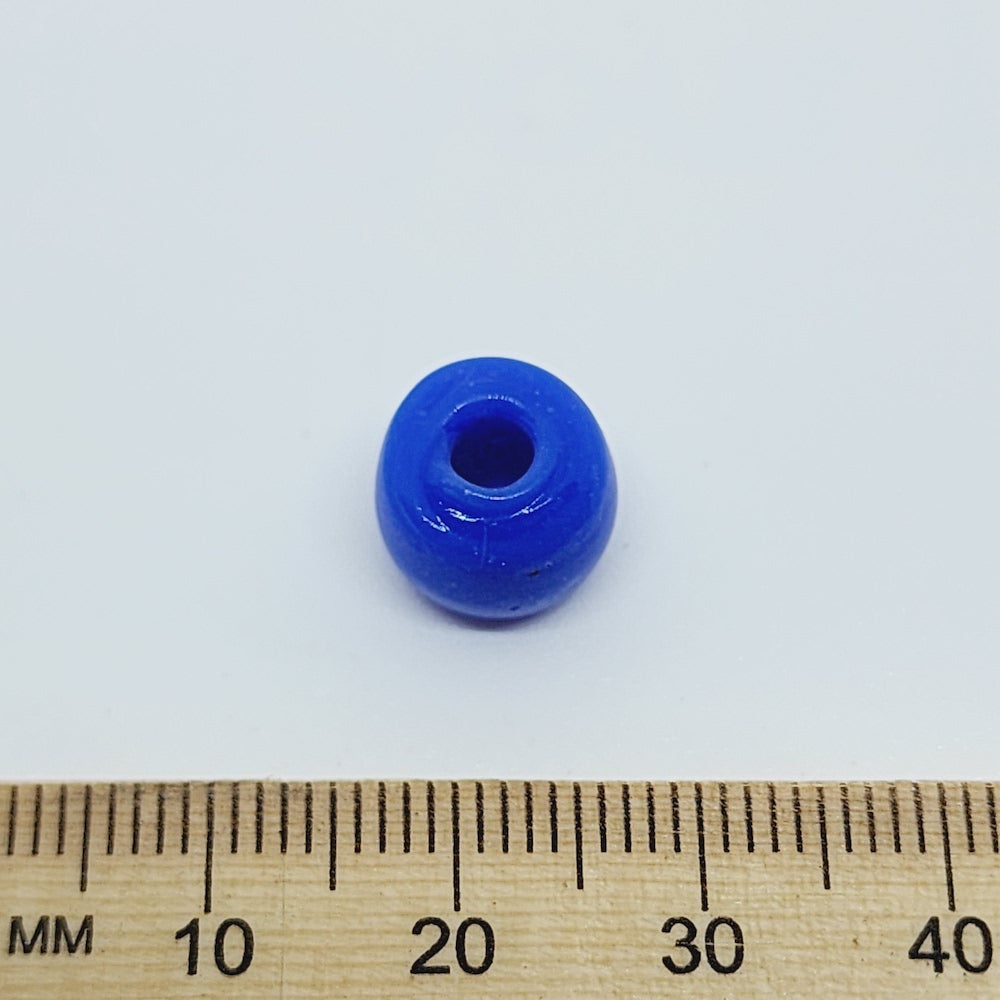 Blue Opaque (100) - Vintage Glass Indian Pony Beads