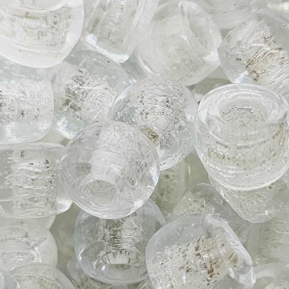 Clear Transparent (100) - Vintage Glass Indian Pony Beads