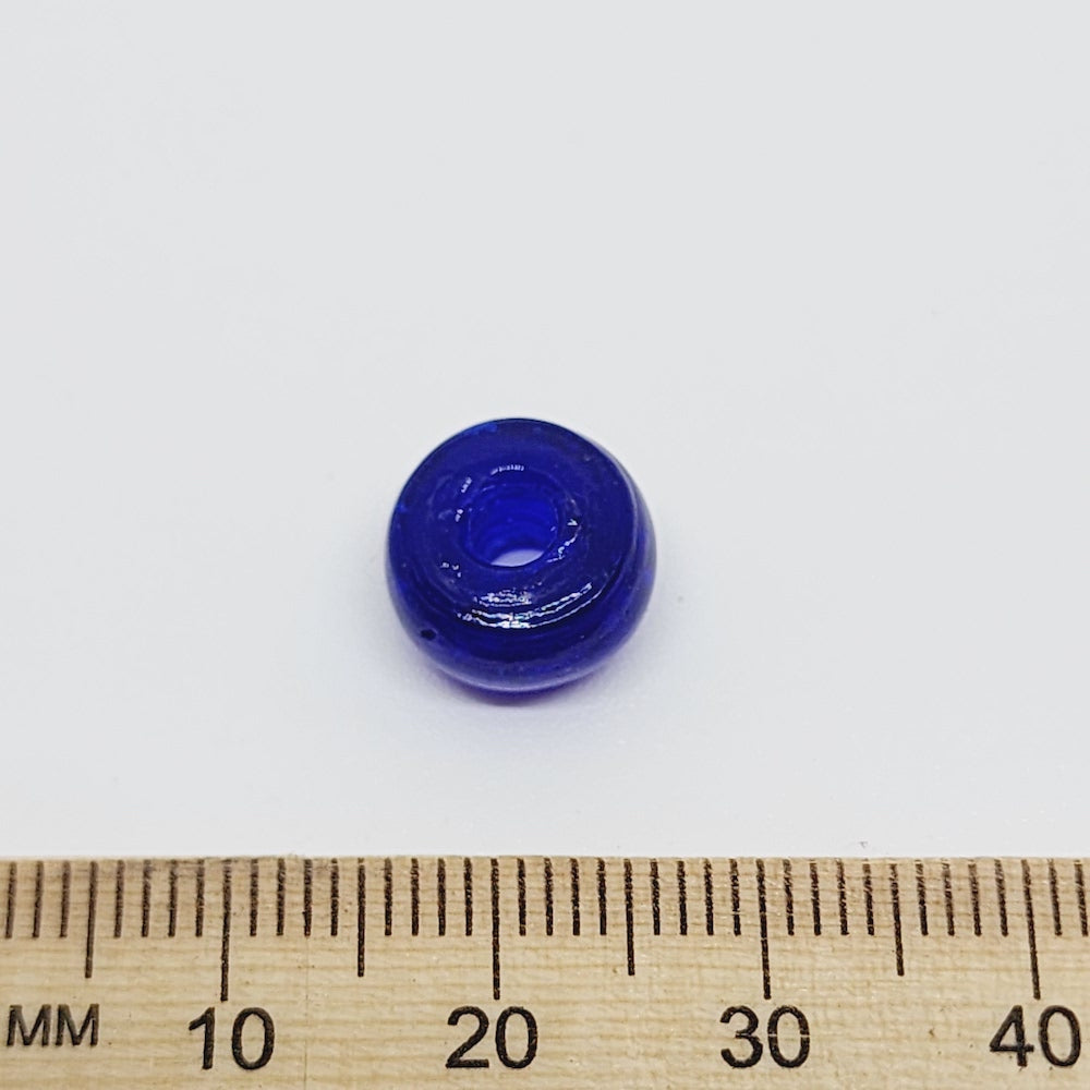 Dark Blue Transparent (100) - Vintage Glass Indian Pony Beads