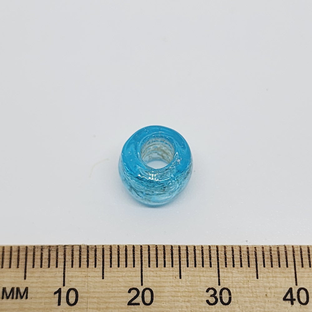 Aqua Transparent (100) - Vintage Glass Indian Pony Beads