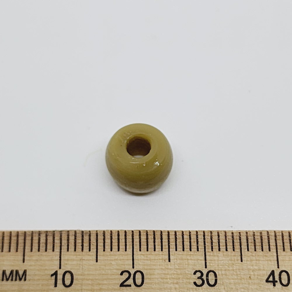 Beige Opaque (100) - Vintage Glass Indian Pony Beads