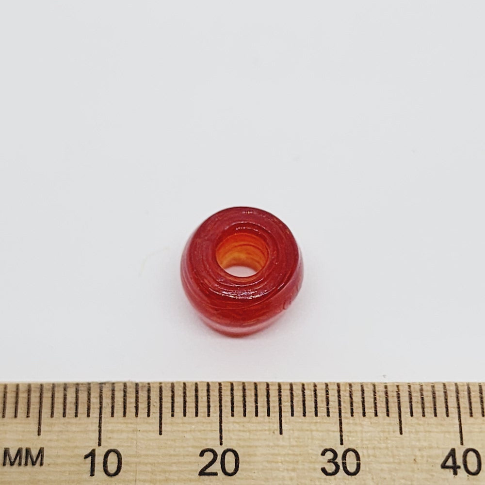 Red Transparent (100) - Vintage Glass Indian Pony Beads