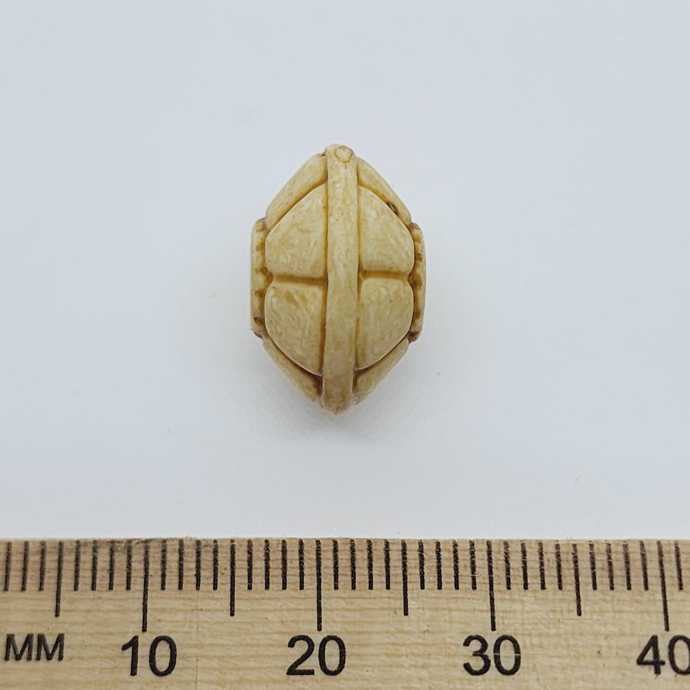 10x16mm Rondelle (10) - Cream - Vintage Lucite Beads