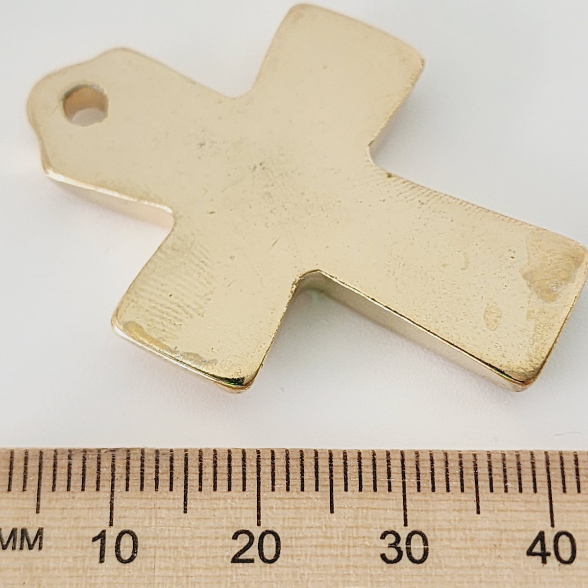 45x31mm Tribal Cross (10) - Gold - Vintage Metalised Pendants