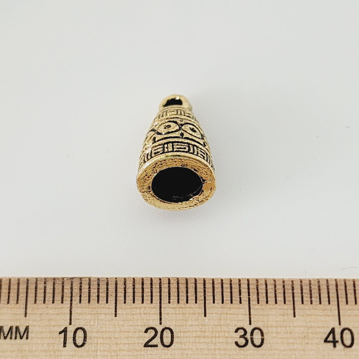 14x10mm Pendant Cap (25) - Antique Gold - Vintage Metalised Charms