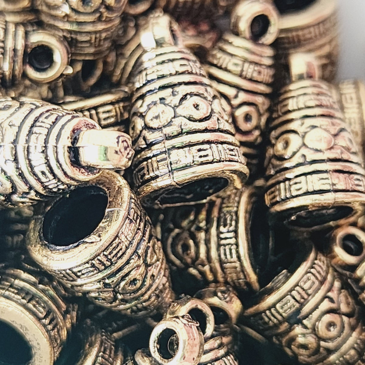 14x10mm Pendant Cap (25) - Antique Gold - Vintage Metalised Charms