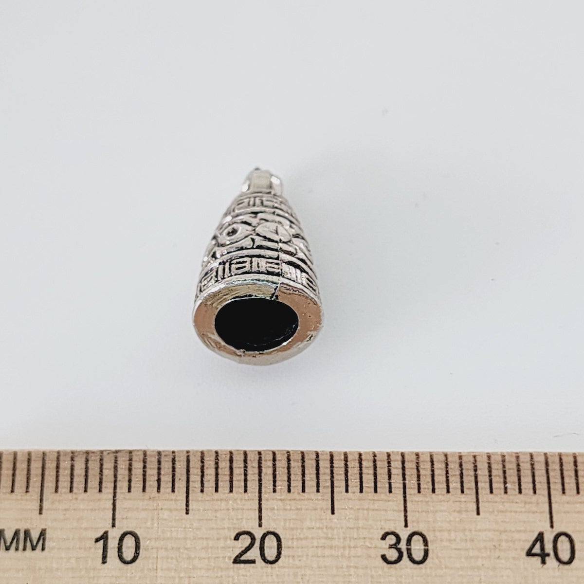 14x10mm Pendant Cap (25) - Antique Silver - Vintage Metalised Charms