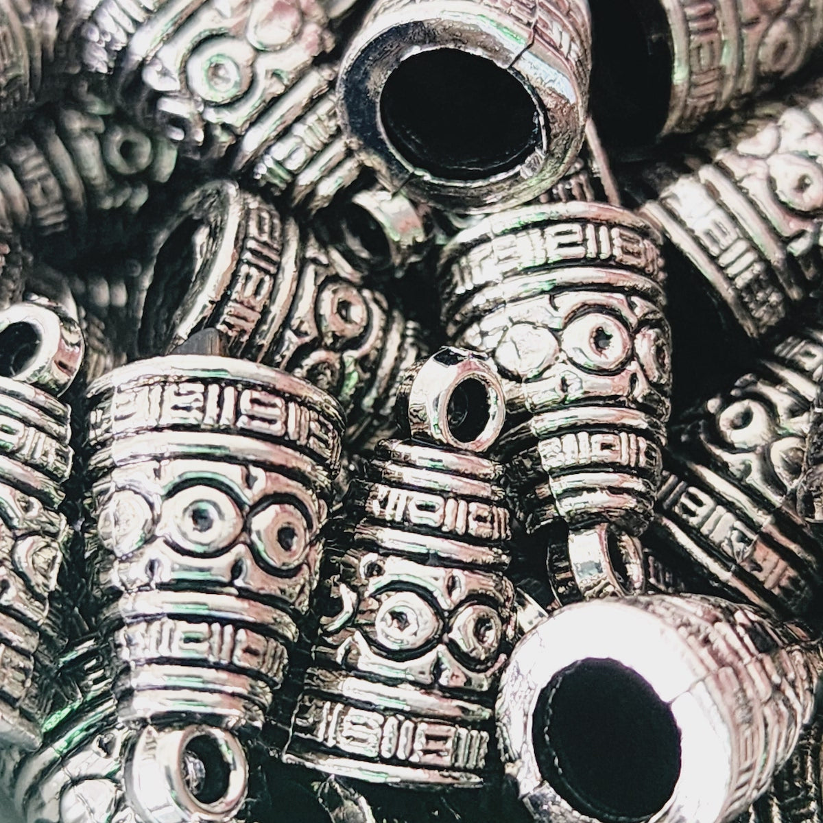 14x10mm Pendant Cap (25) - Antique Silver - Vintage Metalised Charms