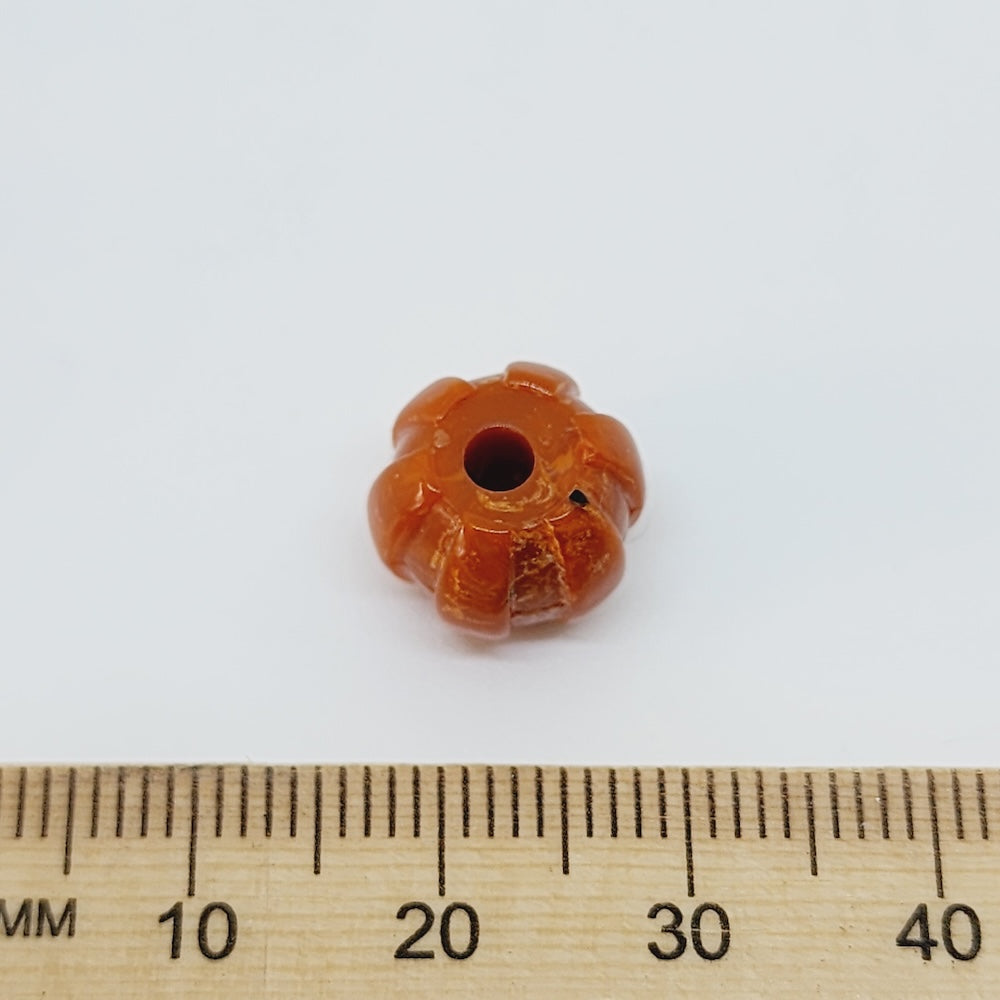 10x12mm Barrel (25) - Sienna - Vintage Lucite Beads